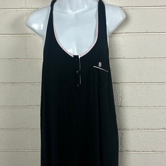 Victoria's Secret Black racerback sleepshirt nightgown size S - Picture 5 of 8